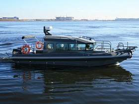 Алюминиевый катер Baltica 1000 с надувными бортами, моторы Сузуки 2*300 л.с.