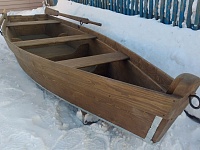 Лодка деревянная плоскодонка