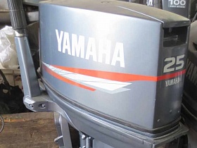отличный лодочный мотор YAMAHA 25 , из Японии