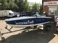 Новая лодка “Blues” с мотором бу “Suzuki DF50” ИЗ Японии и прицепом “Laker”