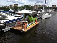 Моторный понтон Лагуна